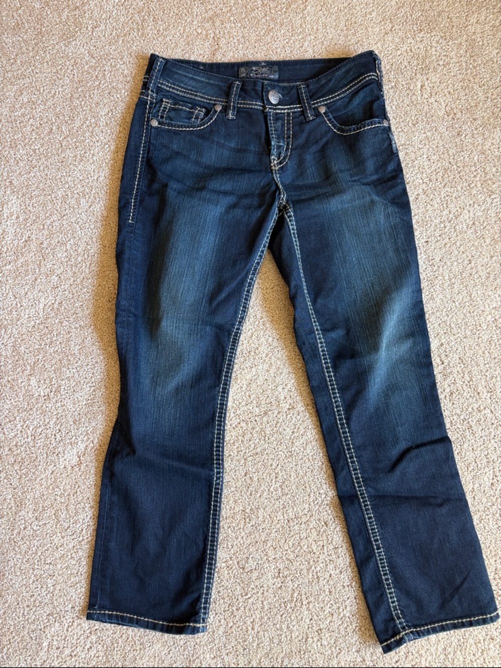 Silver Jeans Dark Indigo Bootcut Jeans